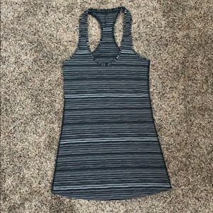 Black/gray Lululemon CRB tank, size 6